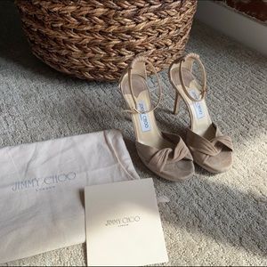 Authentic Jimmy Choo Beige Heels